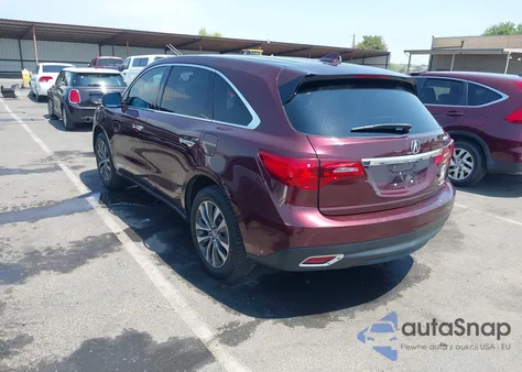 2016 Acura Mdx Technology Acurawatch Plus Packages/Technology Package из США, поврежденный, VIN 5FRYD4H44GB006979